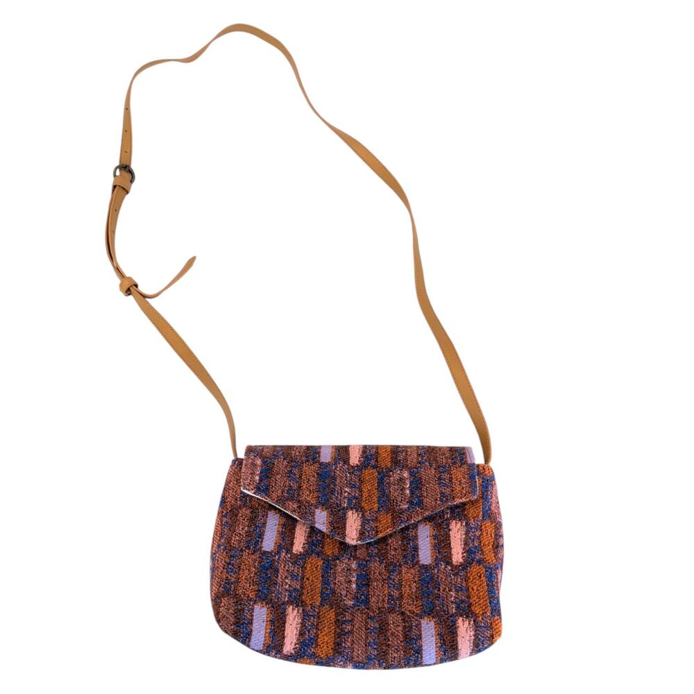 Universal Thread Maroon Orange Blue Pink Jacquard Envelope Crossbody Bag